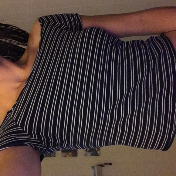 Off the shoulder brandy Melville striped top! - Picture 3 of 4